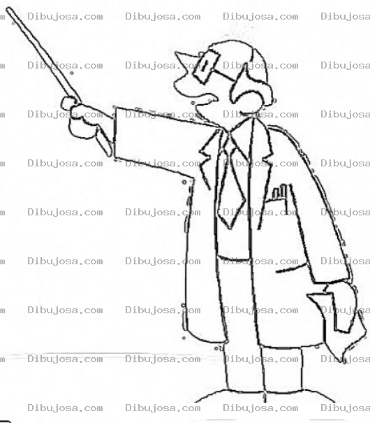 Dibujo para colorear Dibujo De Un Cientifico Dando Clases Para Pintar Y Colorear