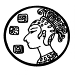 Dibujo para colorear Dibujo De Una Moneda Maya Para Pintar Y Colorear