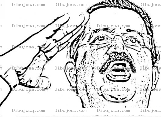 Dibujo para colorear Colorear a Manuel Zelaya  ex presidente de honduras