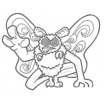 Dibujo para colorear Moustruomariposa Para Pintar Y Colorear Un Moustruo Con Alas De Mariposa Dibujo De Mariposamoustruo