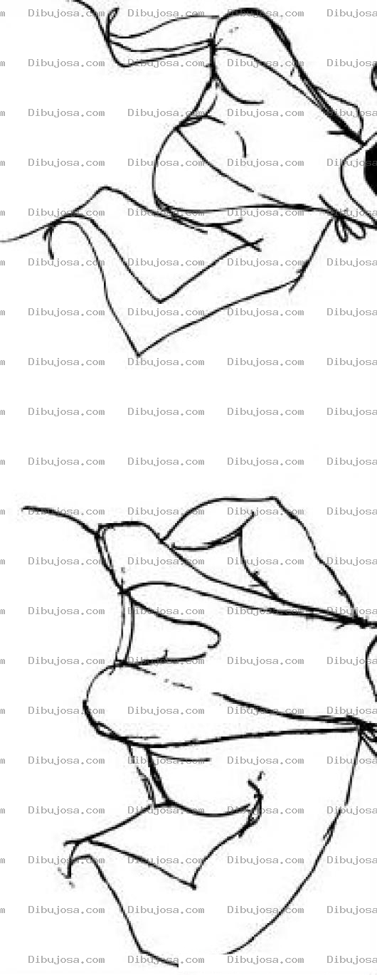 Dibujo para colorear Pechos De Mujer Antes Y Despues Para Pintar Y Colorear El Pecho De Una Mujer De 20 Y El Pecho De Una Mujer De 50