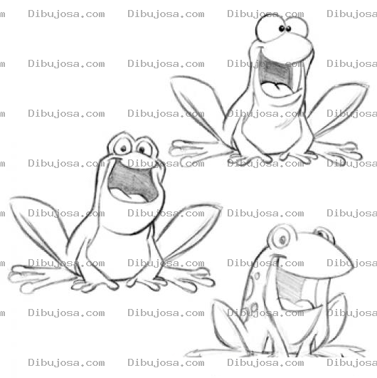 Dibujo para colorear Ibujo De Ranas Cantando Para Pintar Y Colorear