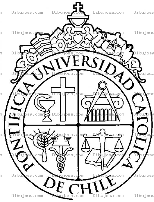 Dibujo para colorear Dibujo Del Logo De La Pontificia Universidad Catolica De Chile Para Pintar Y Colorear Del Campus San Joaquin Ciapep Faceapuc Vicuna Maquena Colocolo Cuico Y Flaite Gambagamba Weon Minas Cachay Cuantico