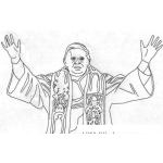 Dibujo para colorear Dibujo De El Papa Para Pintar Y Colorear Al Papa Benedicto Papabenedicto Papavenedicto Papa Benedictus Con Brazos Extendidos