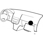 Dibujo para colorear Dibujo Del Tablero De Un Carro Para Pintar Y Colorear