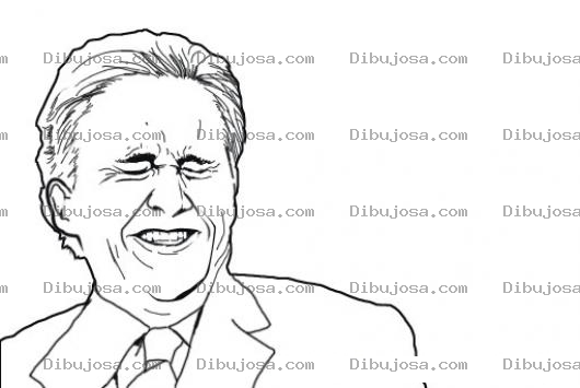Dibujo para colorear Dibujo De Viejo Riendose Para Pintar Y Colorear