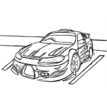 Dibujo para colorear Rapidoyfurioso Dibujo De Un Toyota Supra Trd Toyota Racing Development Para Pintar Y Colorear Carraso Deportivo Color Rojo Flamante
