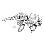 Dibujo para colorear Dibujo De Transformer Volador Para Pintar Y Colorear