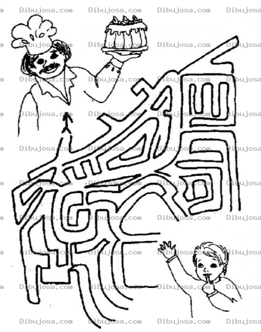 Dibujo para colorear Juego De Laberinto Del Bebe Para Pintar Y Colorear