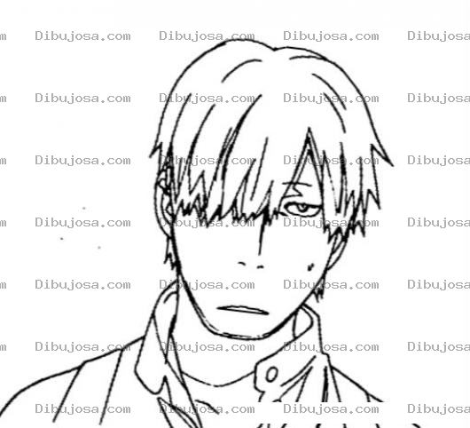 Dibujo para colorear Chinito Con Pelo En La Cara Para Pintar Y Colorear