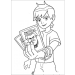 Dibujo para colorear Dibujo De Ben10 Para Pintar Y Colorear A Bendiez Ben 10 Ben Diez Ven10 Vend Diez Vendiez