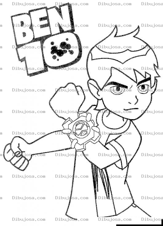 Dibujo para colorear Colorear A Ben 10