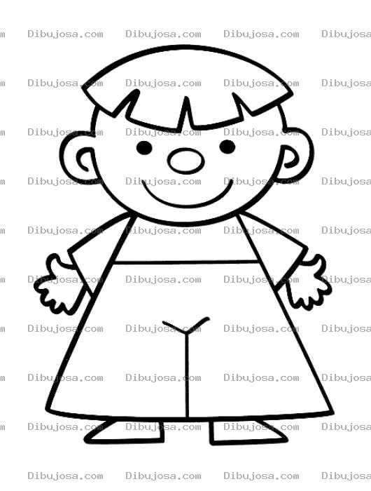 Dibujo para colorear Colorear Nino Con Pantalo Acampanado