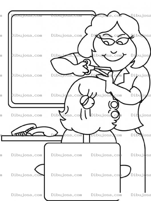 Dibujo para colorear Colorear Peluquera De Ninas