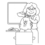 Dibujo para colorear Colorear Peluquera De Ninas