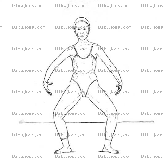 Dibujo para colorear Bailarina Corneta Para Colorear