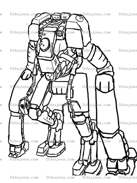 Dibujo para colorear Robotorangutan Dibujo De Robot Orangutan Para Colorear
