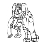 Dibujo para colorear Robotorangutan Dibujo De Robot Orangutan Para Colorear