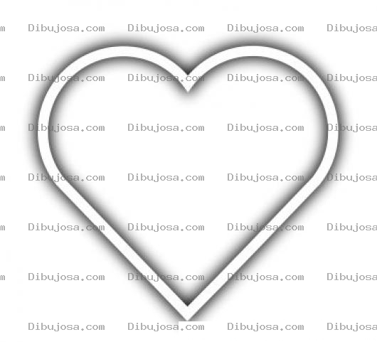 Dibujo para colorear Dibujo De Corazon Neon Para Pintar Y Colorear