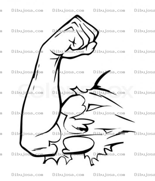 Dibujo para colorear Bicep De Hulck Para Pintar Y Colorear
