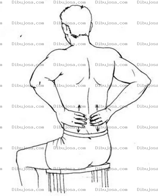 Dibujo para colorear Colorear Dolor De Espalda