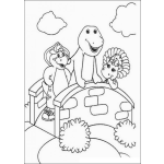 Dibujo para colorear El puente de Barney
