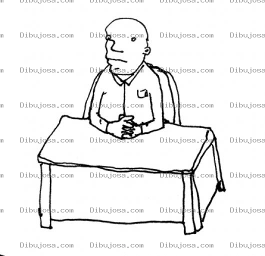 Dibujo para colorear Empleado Desocupado Sin Nada Que Hacer Para Pintar Y Colorear Empleado Sin Obligaciones