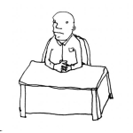 Dibujo para colorear Empleado Desocupado Sin Nada Que Hacer Para Pintar Y Colorear Empleado Sin Obligaciones