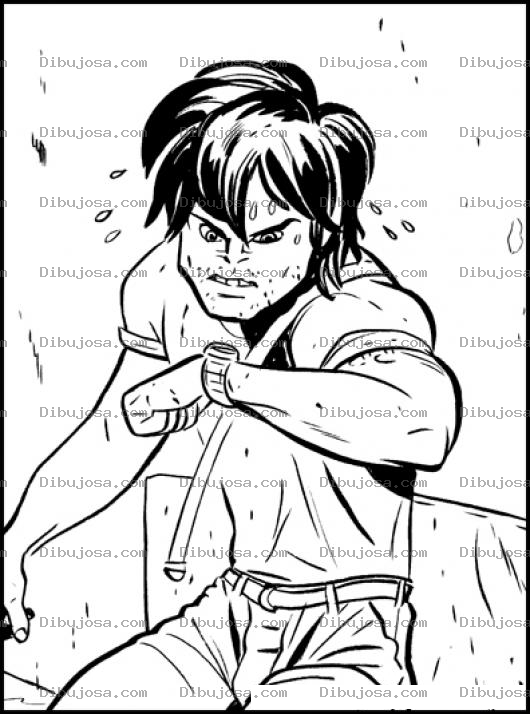 Dibujo para colorear Dibujo De Un Codazo Para Pintar Y Colorear Golpe Con El Codo