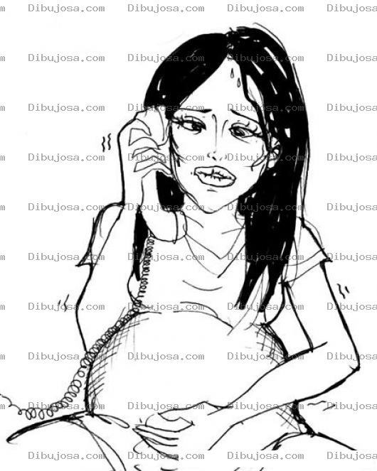 Dibujo para colorear Complicaciones En El Embarazao Embarazo Delicado Embarazo De Alto Riesgo Dibujo De Mujer Embarazada Llamando Al Medico Para Pintar Y Colorear Mujer En Cinta Con Dolores De Parto
