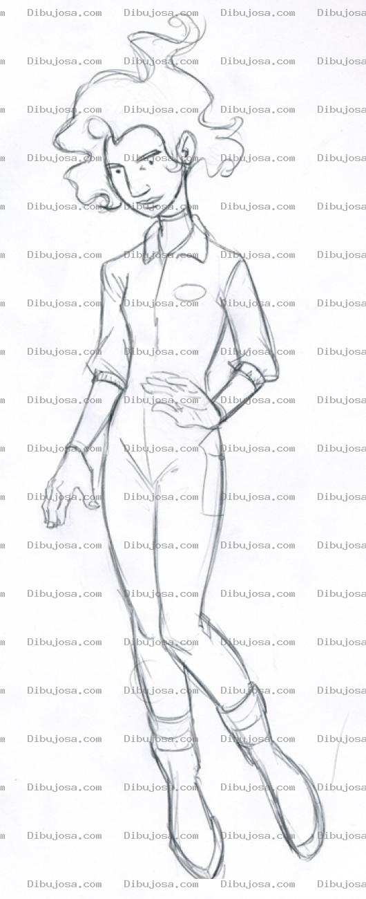 Dibujo para colorear Dibujo De Hombre Con Cuerpo De Mujer Para Pintar Y Colorear