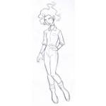 Dibujo para colorear Dibujo De Hombre Con Cuerpo De Mujer Para Pintar Y Colorear