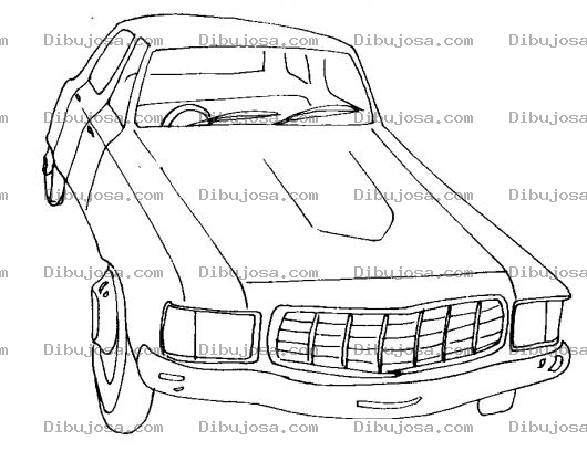 Dibujo para colorear El Carro Del Abuelito Para Pintar Y Colorear Carrito Viejito