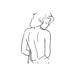 Dibujo para colorear Espalda De Mujer Dibujo De Una Mujer De Espaldas Para Pintar Y Colorear Mujer Posando Para Un Pintor