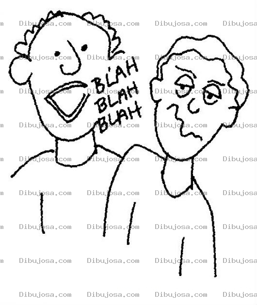 Dibujo para colorear La Comunicacion Entre Padre E Hijo Dibujo De Un Papa Hablando Con Su Hijo Para Pintar Y Colorear Hijo Educado Y Obediente