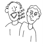 Dibujo para colorear La Comunicacion Entre Padre E Hijo Dibujo De Un Papa Hablando Con Su Hijo Para Pintar Y Colorear Hijo Educado Y Obediente