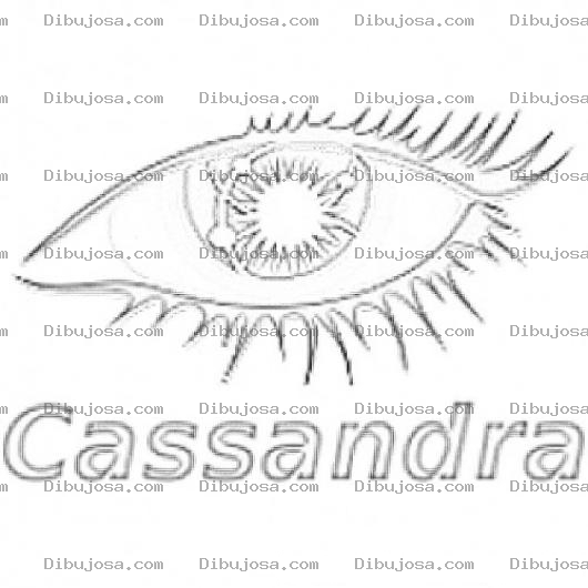 Dibujo para colorear Cassandra Dibujo Del Software Usado En La Base De Datos De Facebook Casan Para Pintar Y Coloreardra