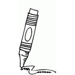 Dibujo para colorear Colorear crayon de cera