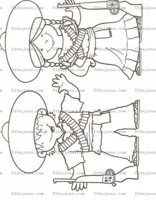 Dibujo para colorear Colorear Revolucion Mexicana