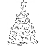 Dibujo para colorear Arboldenavidad Dibujo De Una Arbolito De Navidad Adornado Para Pintar Y Colorear Arbolitodenavidad