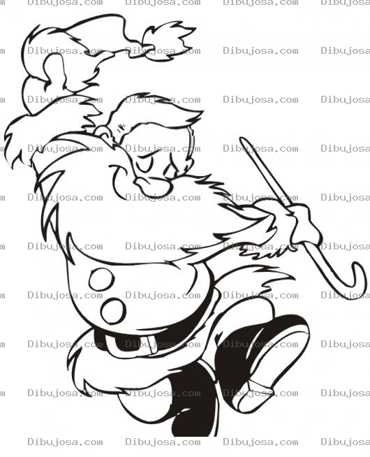 Dibujo para colorear Dibujo De Santaclaus Bailando Para Pintar Y Colorear Santa Bailador