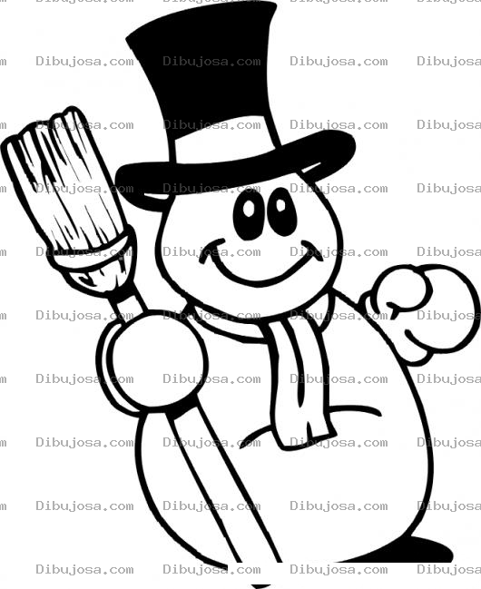 Dibujo para colorear Colorear Al Hombrecito De Nieve