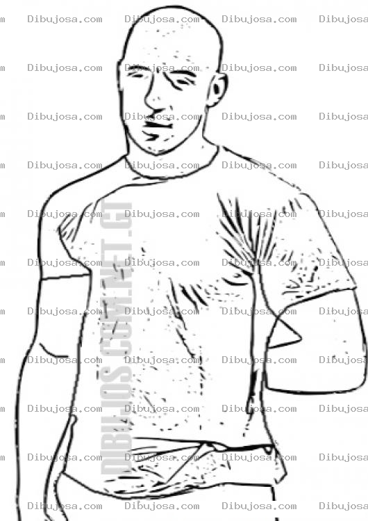 Dibujo para colorear Vin Diesel Colouring Page