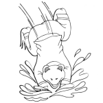 Dibujo para colorear Colorear Clavado De Rana