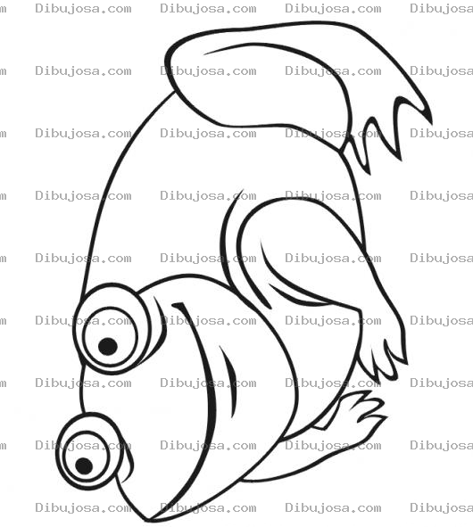 Dibujo para colorear Dibujo De Sapo Feliz Para Colorear