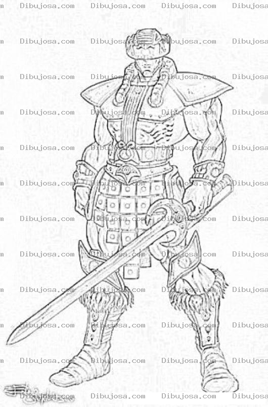 Dibujo para colorear Ciclope De Heman Para Pintar Y Colorear A Triklops
