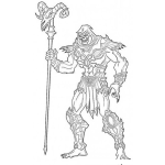 Dibujo para colorear Dibujo De Esqueletor Para Pintar Y Colorear A Eskeleto Skeletor Enemigo De Heman
