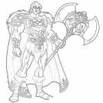 Dibujo para colorear Dibujo De Heman Moderno Para Pintar Y Colorear He-man 2012