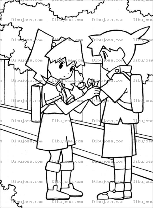 Dibujo para colorear Dibujo De Amigos Del Colegio Para Pintar Y Colorear