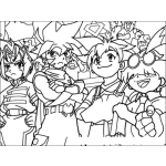Dibujo para colorear Dibujo Japones De Super Heroes Japoneses Para Pintar Y Colorear